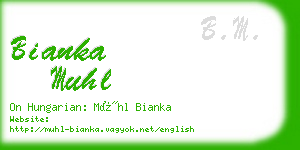 bianka muhl business card